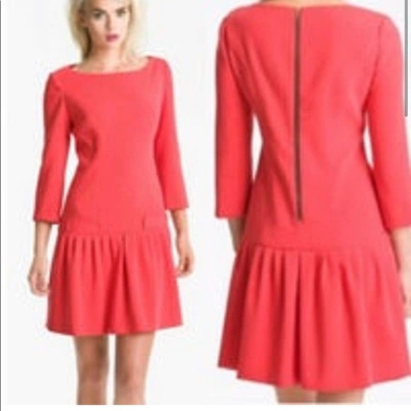 Eliza J red drop waist dress size 8